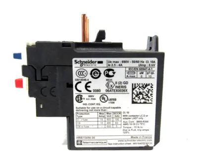 NEW SCHNEIDER ELECTRIC LRD08 OVERLOAD RELAY
