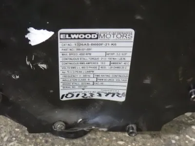 Used ELWOOD 1326ASB660F21K6 Motors (misc) Ohio US | HGR 24 #862890