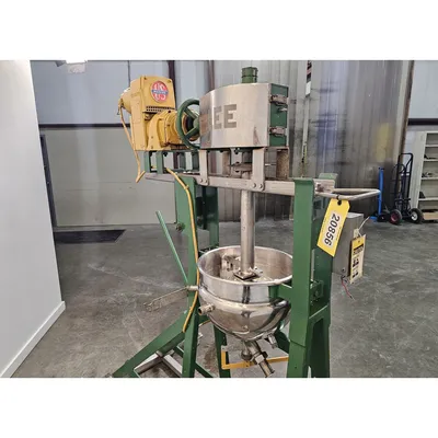 Used 5 Gal Lee Metal Products Jacketed Double Motion Kettle Sweep Agitator