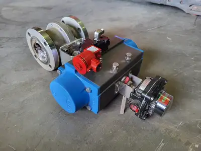 3" Flanged Ball Valve w/ Valbia 125 Actuator