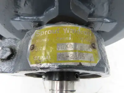 Sprout Waldron Rotary Airlock Feeder Valve 10x8" Round x Square Flange (Rebuilt)