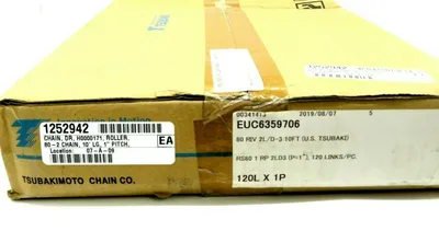 NEW TSUBAKI RS80 RIV ROLLER CHAIN 10' 80D-3