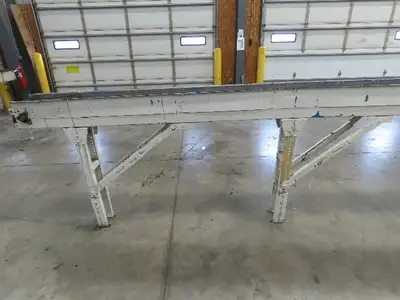 New London Engineering 7.5"x 17' 5" PlastiTrak Plastic Chain Bottle Conveyor 3PH