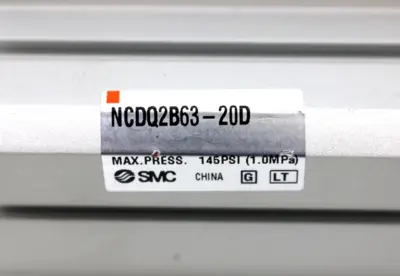 SMC NCDQ2B63-20D Compact Pneumatic Cylinder, 63mm Bore, 20mm Stroke, NEW