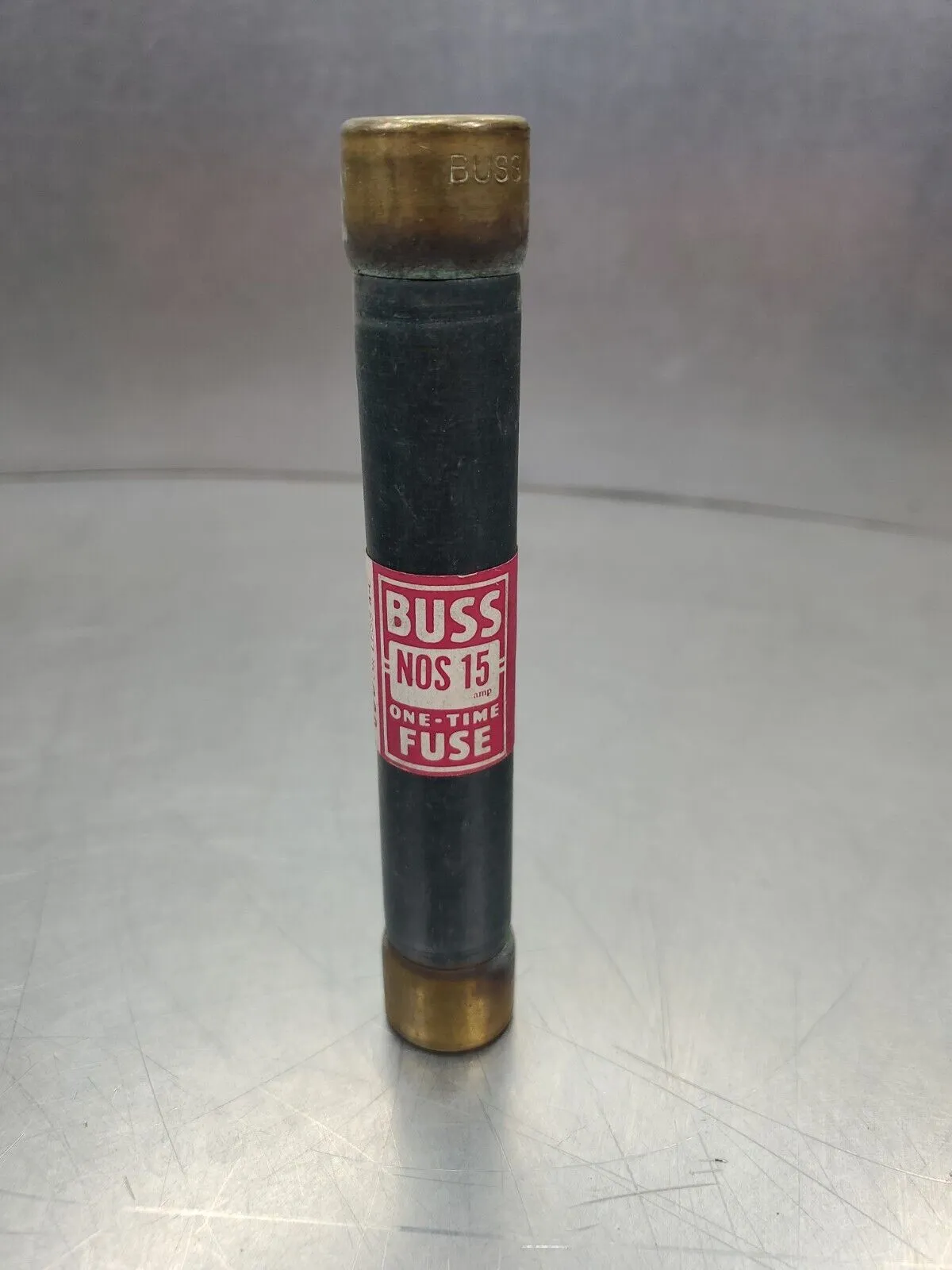 BUSS NOS15 One-Time Fuse, 600VAC 15AMP. 4D-BOX#5