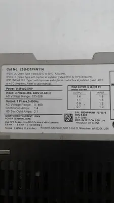 USED ALLEN-BRADLEY 25B-D1P4N114
