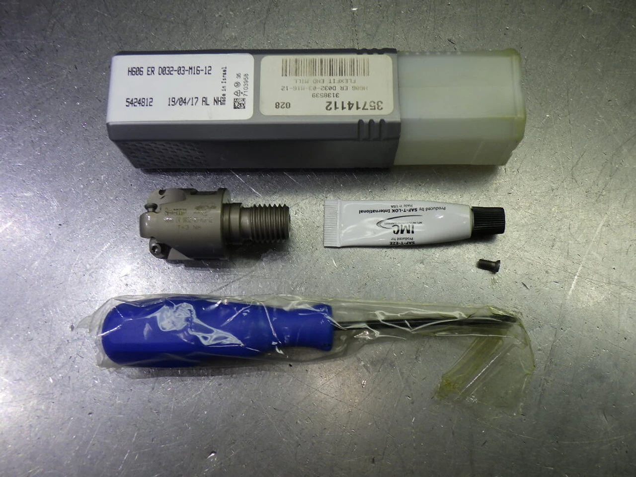 Iscar M16 .787-1.26" 3 Flute Endmill Head H606 ER D032-03-M16-12 (LOC2696A)