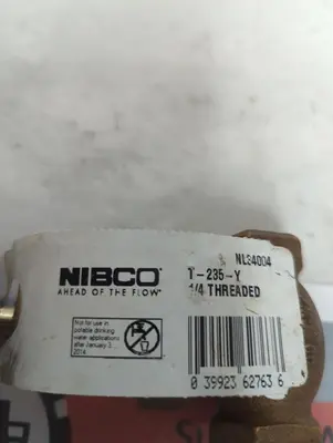New | in-Stock NIBCO T-235-Y 1/4 Pump & Valve Parts Ohio US | Surplus Asset Holdings #1365667
