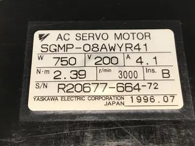 USED YASKAWA SGMP-08AWYR41