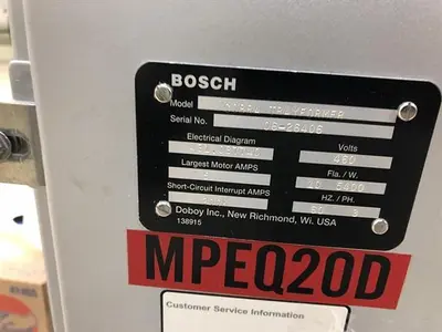 Bosch Doboy Cobra Carton Former