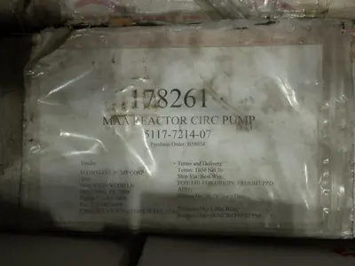 PALLET OF ASSORTED PUMP PARTS, DIAPHRAGM, RINGS, SEALS, COVERS, DRESSER RAND, FLOWSERVE