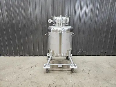 Used 66 Gallon Tank (Vessel), 316 Stainless Steel, Full Vacuum