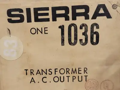 USED SIERRA ELEC. CORP. 1036