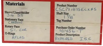 USED FLOWSERVE CSCPX1875ECXAS