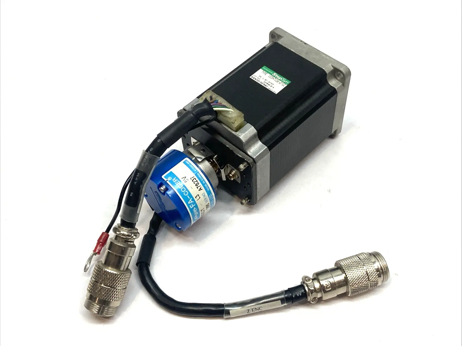 Used Sanyo Denki Step-Syn 2-Phase Stepping Motor w/ 35-1000CT-L3-5V Motors (misc) Michigan US | Maverick Industrial Sales #1392241