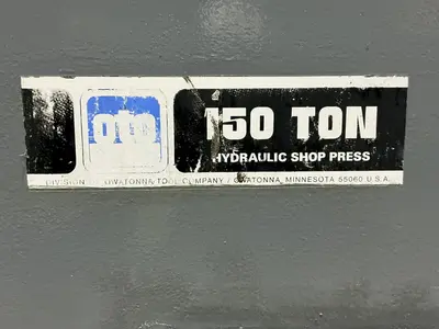 150 TON CAPACITY OTC SLIDING BED HYDRAULIC H-FRAME PRESS: STOCK #23492