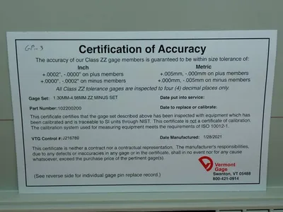 USED VERMONT GAUGE 102200200