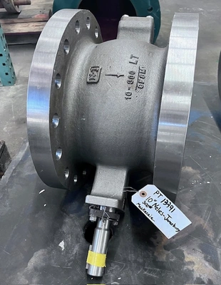 10" 300# Neles Jamesbury Stainless Steel V-Ball Control Valve