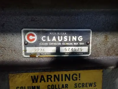 Used CLAUSING 2276 Heavy Duty & Sensitive Single Spindle Drills Ohio US | HGR 24 #946219