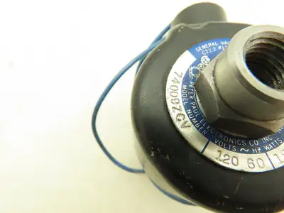 Peter Paul 74009ZCV Pneumatic Solenoid Valve 125PSI 5/32"Orifice 120V 1/4"NPT