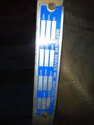 10"-150, 3 way Dezurik Plug Valve, Rebuilt Condition