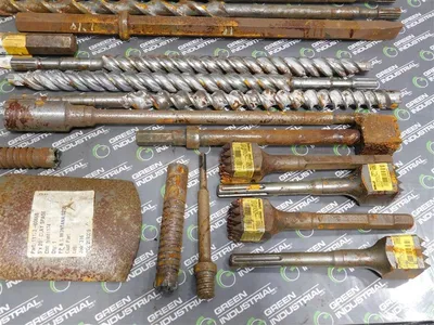 Lot of 41 Rusty Bits Clay Spade, Bull Point, Cold Chisel, Bushing Tool Used