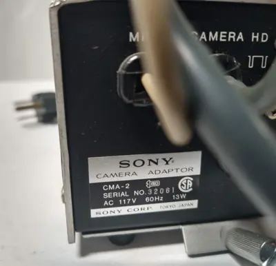 Sony CMA-2 Camera Adaptor Power Supply Unit 117V 13W MIC HD Connector