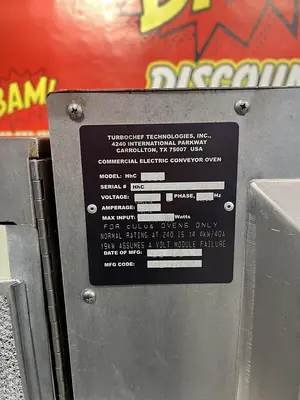 USED TURBOCHEF HIGH H CONVEYOR OVEN (HHC)