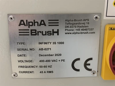 Used 2020 ALPHA-BRUSH "INFINITY 3S-1000" Denibbing Sanders South Carolina US | MachineryMax #1547115