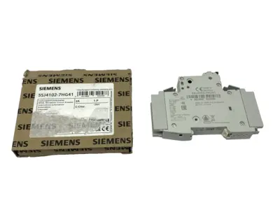 USED SIEMENS MINIATURE CIRCUIT BREAKER 1-POLE C-TRIP 240V 14KA 2A