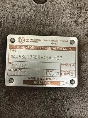 USED BRUENINGHAUS HYDRAULIK AA4VS0125S043A632