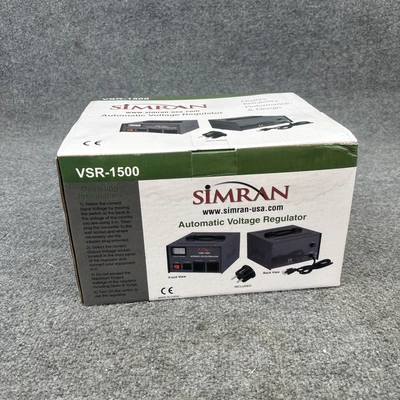 New | in-Stock Simran VSR-1500 Voltage Regulators California US | Davliegogo LLC #1708047