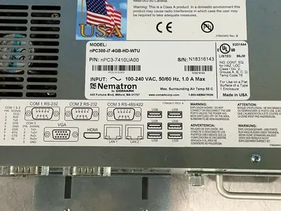 Used NEMATRON NPC37410UA00 / NPC300I74GBHDW7U Automation Control (HMI) Ohio US | HGR 24 #1321544