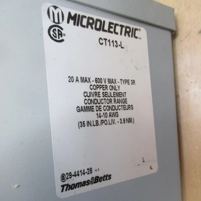 Microlectric 20 Amp Meter Base