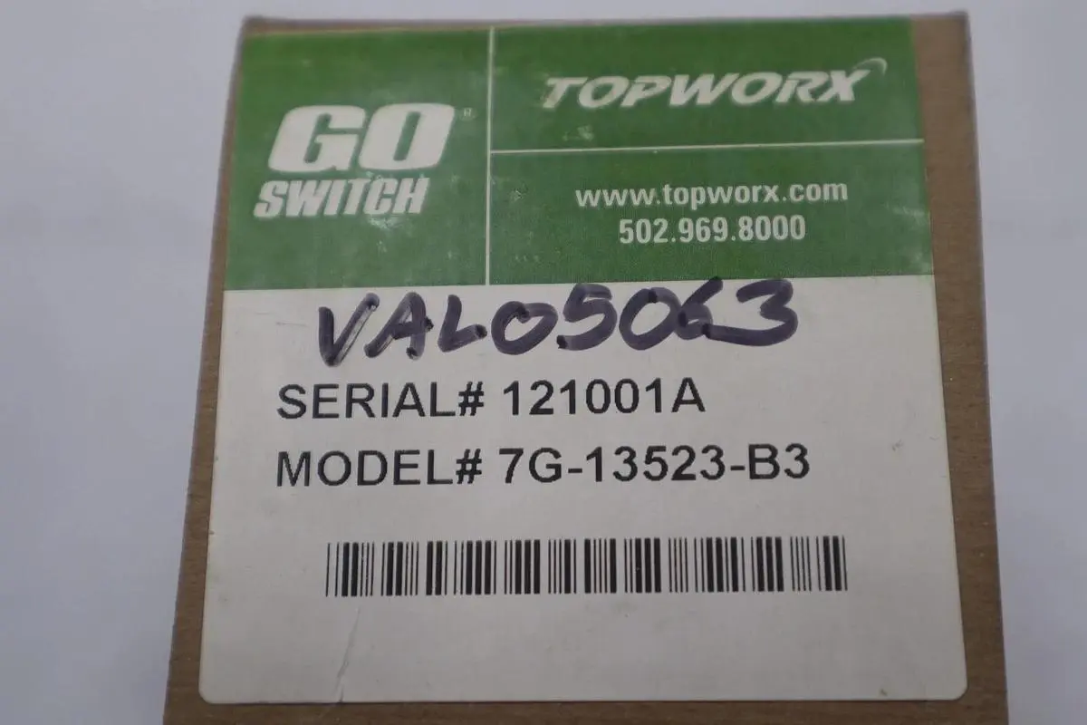 TOPWORX 7G-13523-B3 LIMIT SWITCHES LEVERLESS GO SWITCH STOCK K-3732