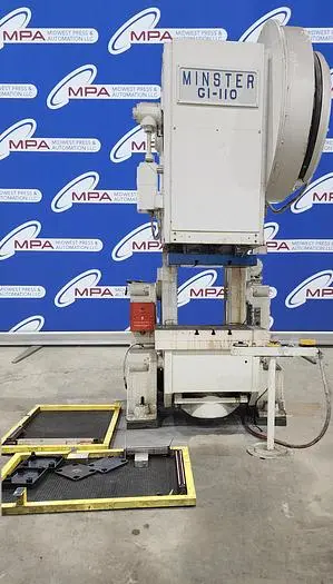Used MINSTER G1-110 O.B.I. Presses Michigan US | Midwest Press and Automation #560292