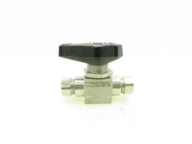 Whitey SS-83TF4 Hydraulic S.S. High Pressure Ball Valve 1500PSI 1/4"NPT TFE Seat