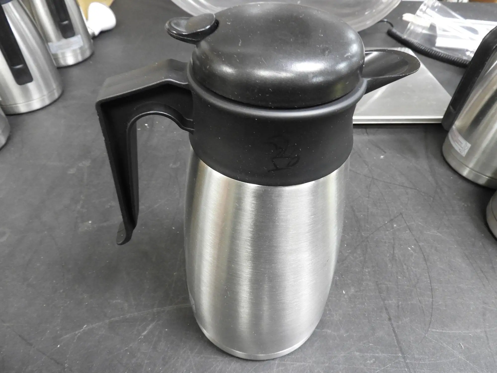 Used Newco Used Newco 109357 1.6L Tall SS Lined Vaculator Thermal Carafe Server Coffee Equipment Illinois US | Falcon Restaurant Supply #1376617