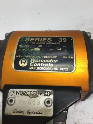 Worcester Controls 10-39-SNX1 Pneumatic Actuator Operating Pressure 120 PSI