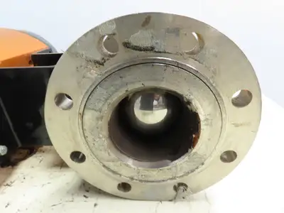 Flowserve Ser 39 Pneumatic Actuator Stainless 4" Flanged Ball Valve 33-39-SN-R6