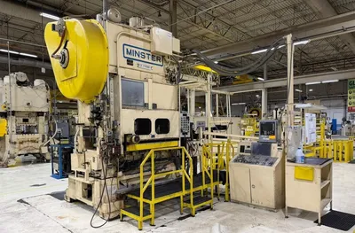 1986 MINSTER 150 TON SSDC PRESS Straight Side, Double Crank (Single Action) Presses | Timco, Inc. (1)