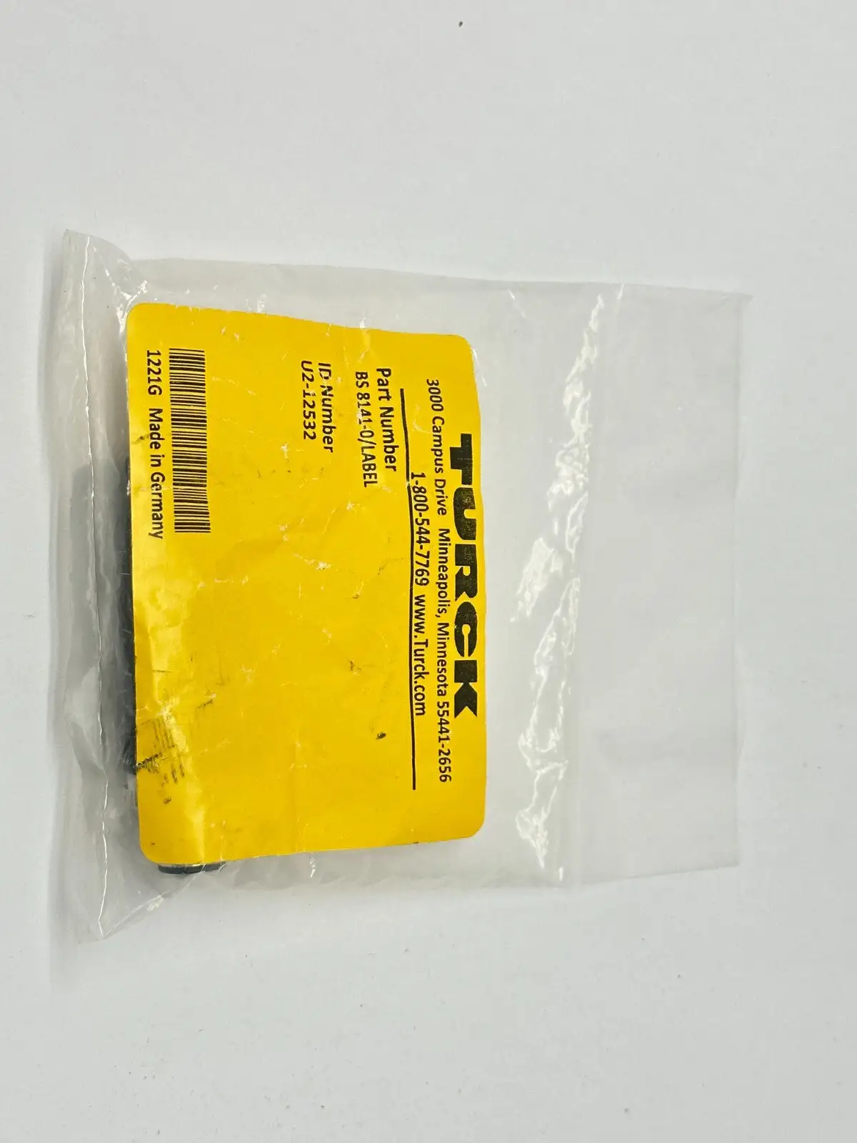 New | in-Stock Turck BS 8141-0/LABEL,U2-12532 Disconnects Michigan US | Maverick Industrial Sales #1489820