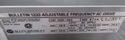 NEW 1333-FAC AC DRIVE SER.B 575V 1333FAC NEW SURPLUS