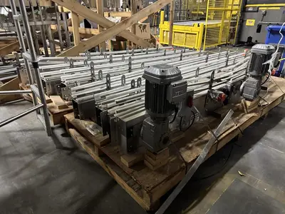 USED 2018 ALLIANCE INDUSTRIAL BOTTLE TRACK CONVEYOR SYSTEM