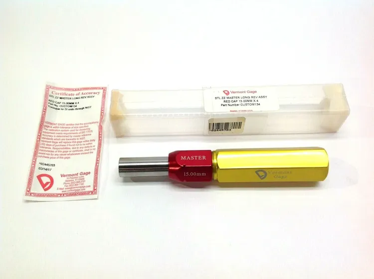 Used VERMONT GAGE RED CAP 15.00MM X 4 Misc Industrial Equipment | Maverick Industrial Sales #1116021