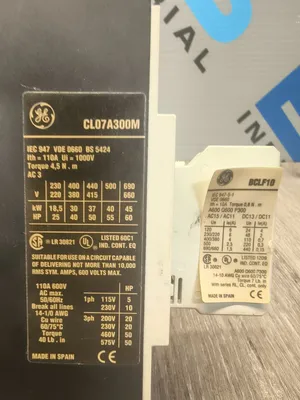 Used GENERAL ELECTRIC CL07A300M Misc Electrical & Power Parts South Carolina US | ESS Industrial Equipment Sales #1280867
