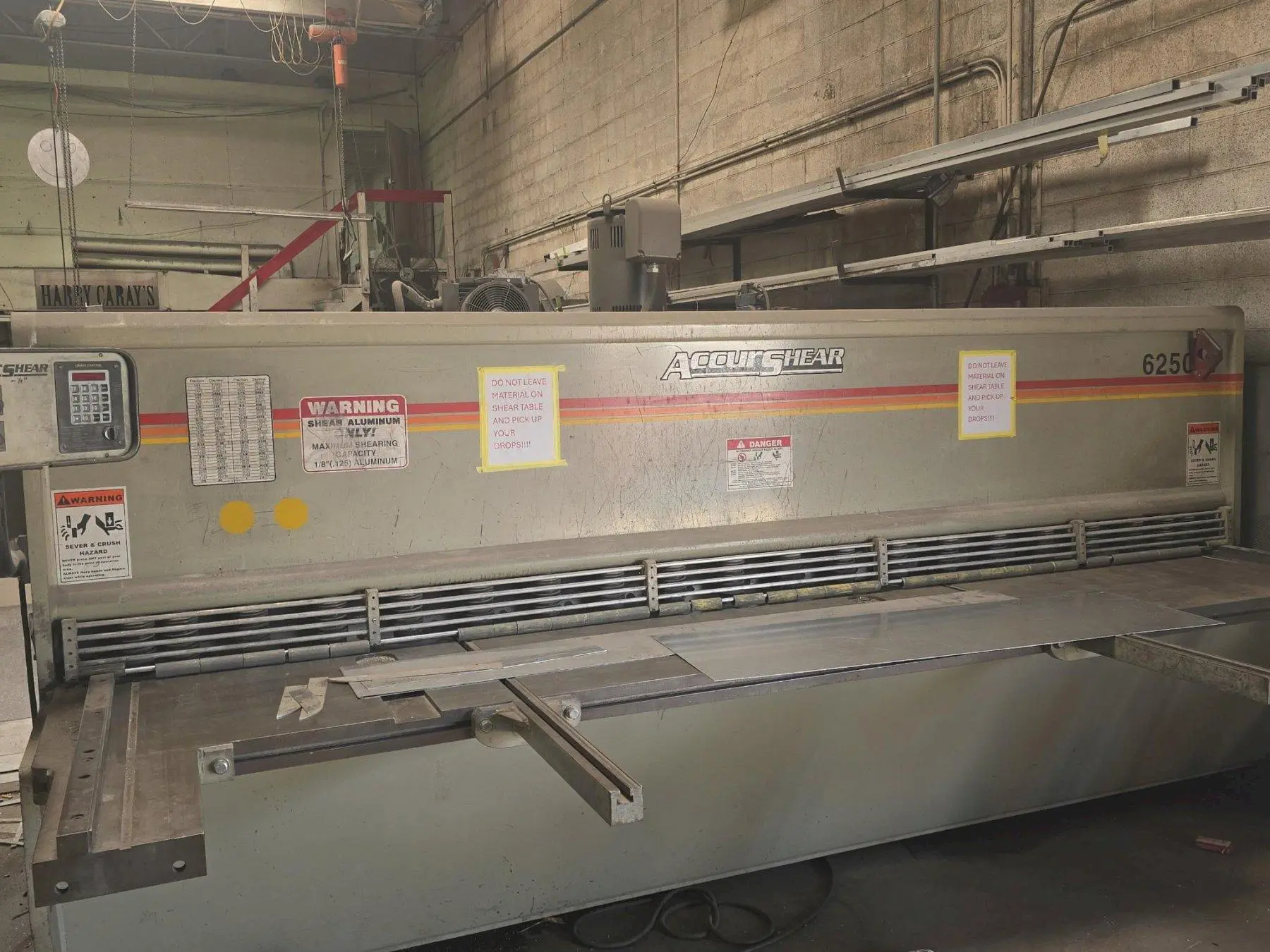 Used 2008 ACCURSHEAR 625012 Power Squaring Shears (Inch) Illinois US | BLUMBERG MACHINERY COMPANY #1388384