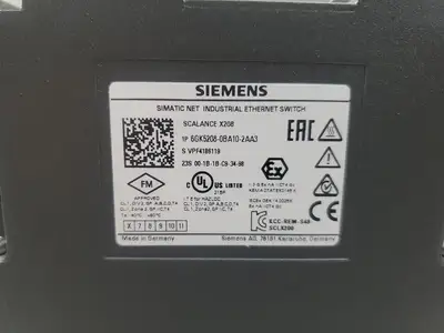 Used Siemens 6GK5208-0BA10-2AA3 SCALANCE X208 ETHERNET SWITCH Network Switches South Carolina US | Palmetto Automation #1161227