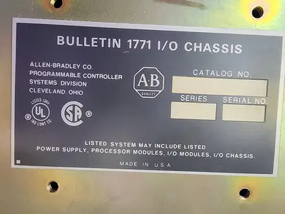 USED ALLEN-BRADLEY BULLETIN 1771