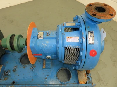 Goulds pump model 3196 MTi size 2x3-13 material DI/316 with base and motor , Unused Spare Room